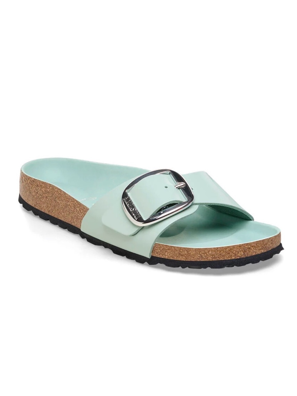 NWT Birkenstock Madrid Big Buckle High Shine Surf Green Sandals size 8